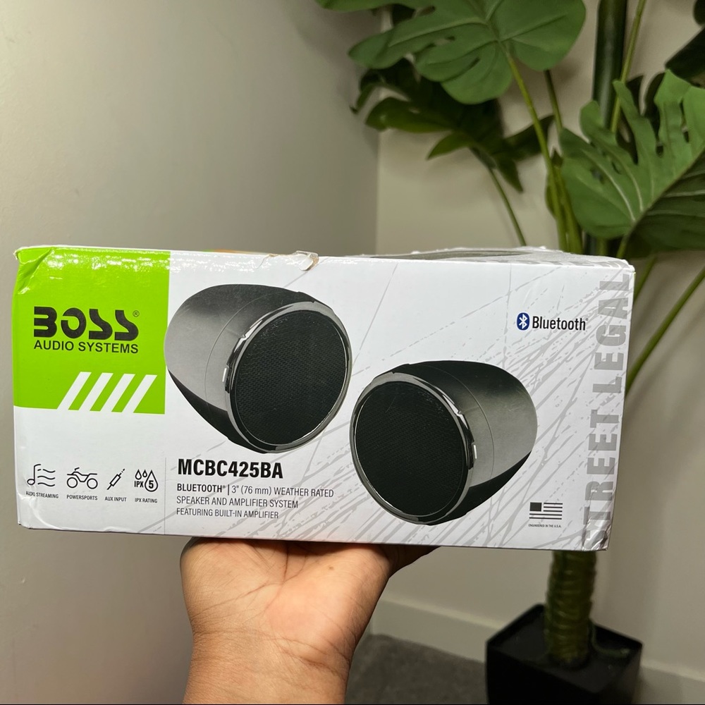 COPY - Boss Audio Systems Bluetooth Weather Rated Speaker Amplifier System Bike…